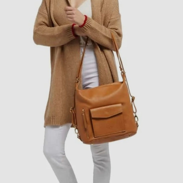 City Bag Felisi Borsa Donna In Pelle Scamosciata Cipria - Foto 3