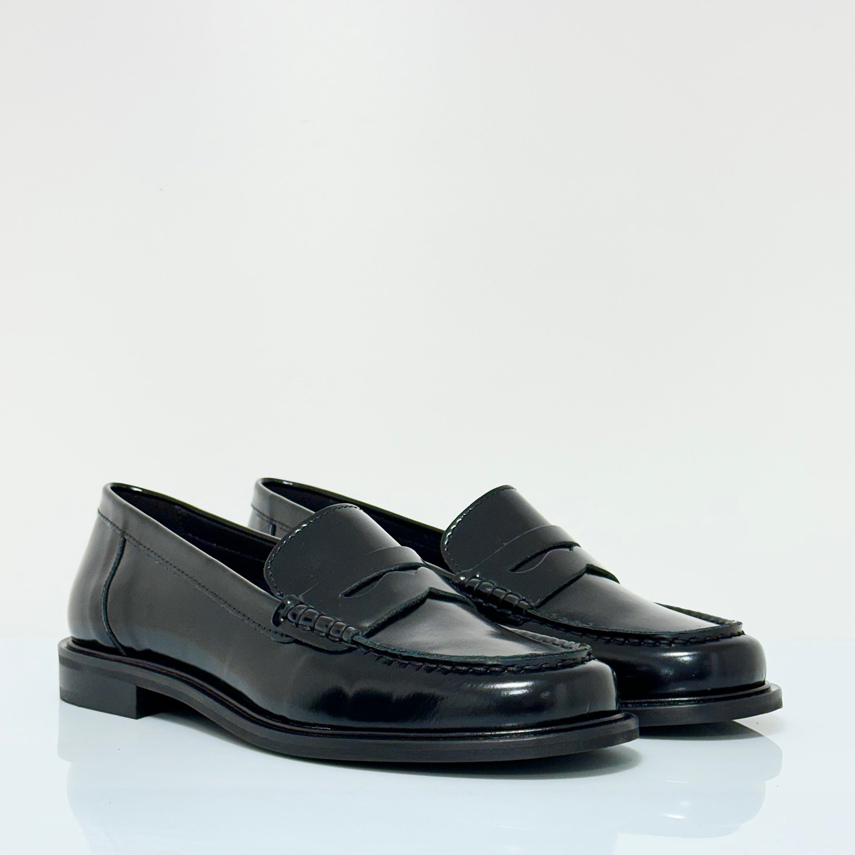 Mocassino College Donna in Pelle Nero Autunno Inverno 2024 25 Pepperinacalzature Pepperina Calzature