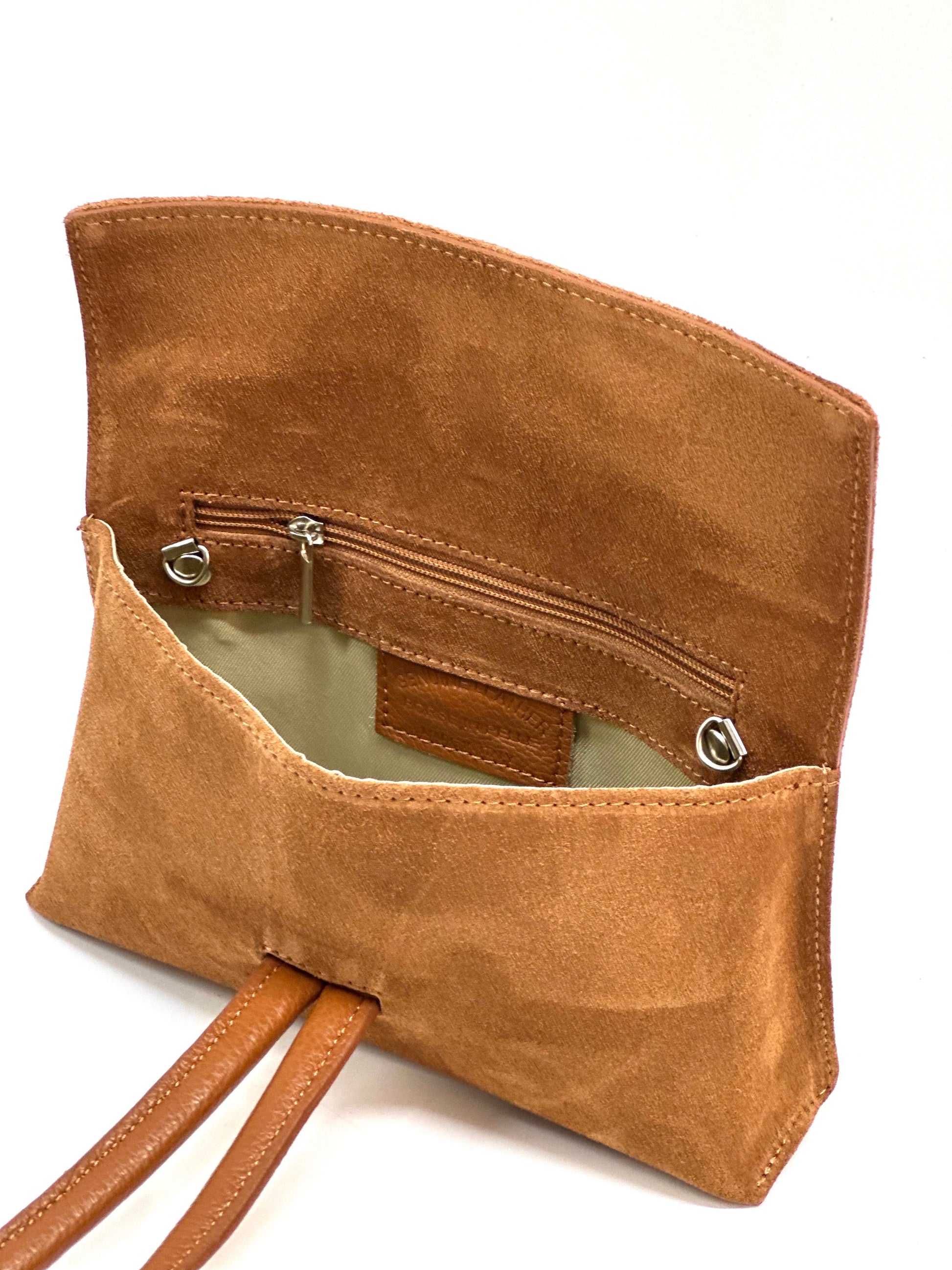Borsa piccola in pelle scamosciata con occhielli - H&M Borsa piccola in pelle scamosciata con occhielli - H&M