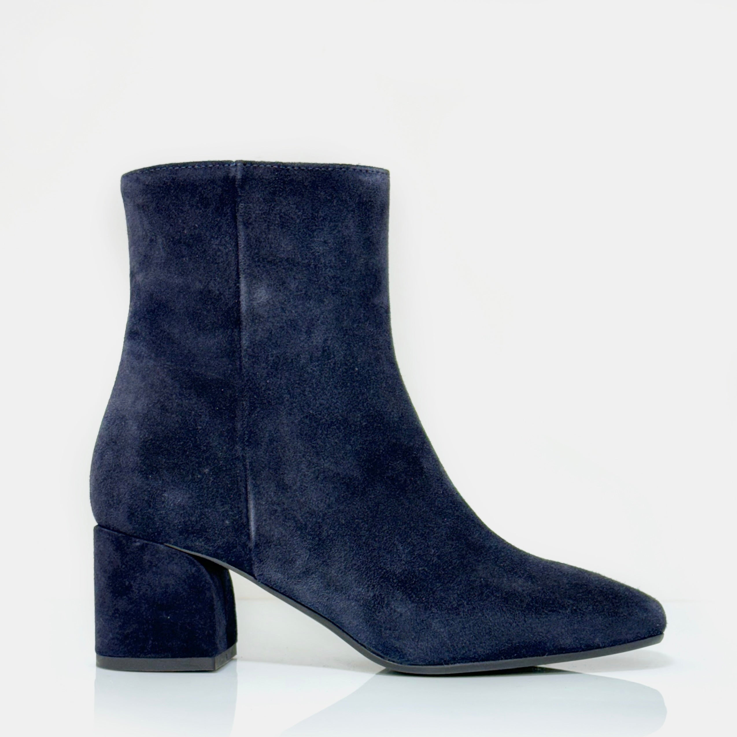 Stivaletto Donna In Camoscio Blu Tacco Largo 6cm Autunno Inverno 24 pepperinacalzature Pepperina Calzature