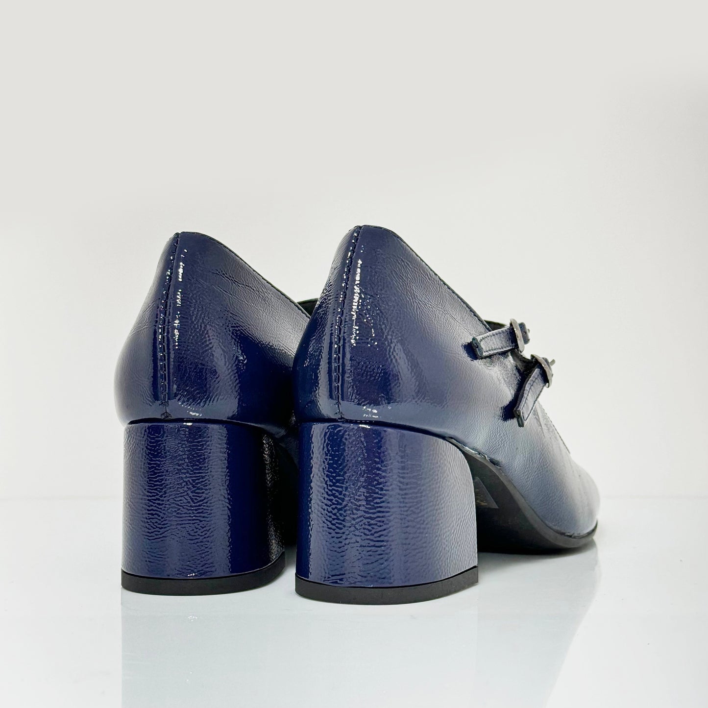 Mary Jane Dafne - Scarpe Donna da Ufficio Modello Mary Jane In Pelle Blu - Autunno Inverno 2024'25 - PEPPERINA SHOES