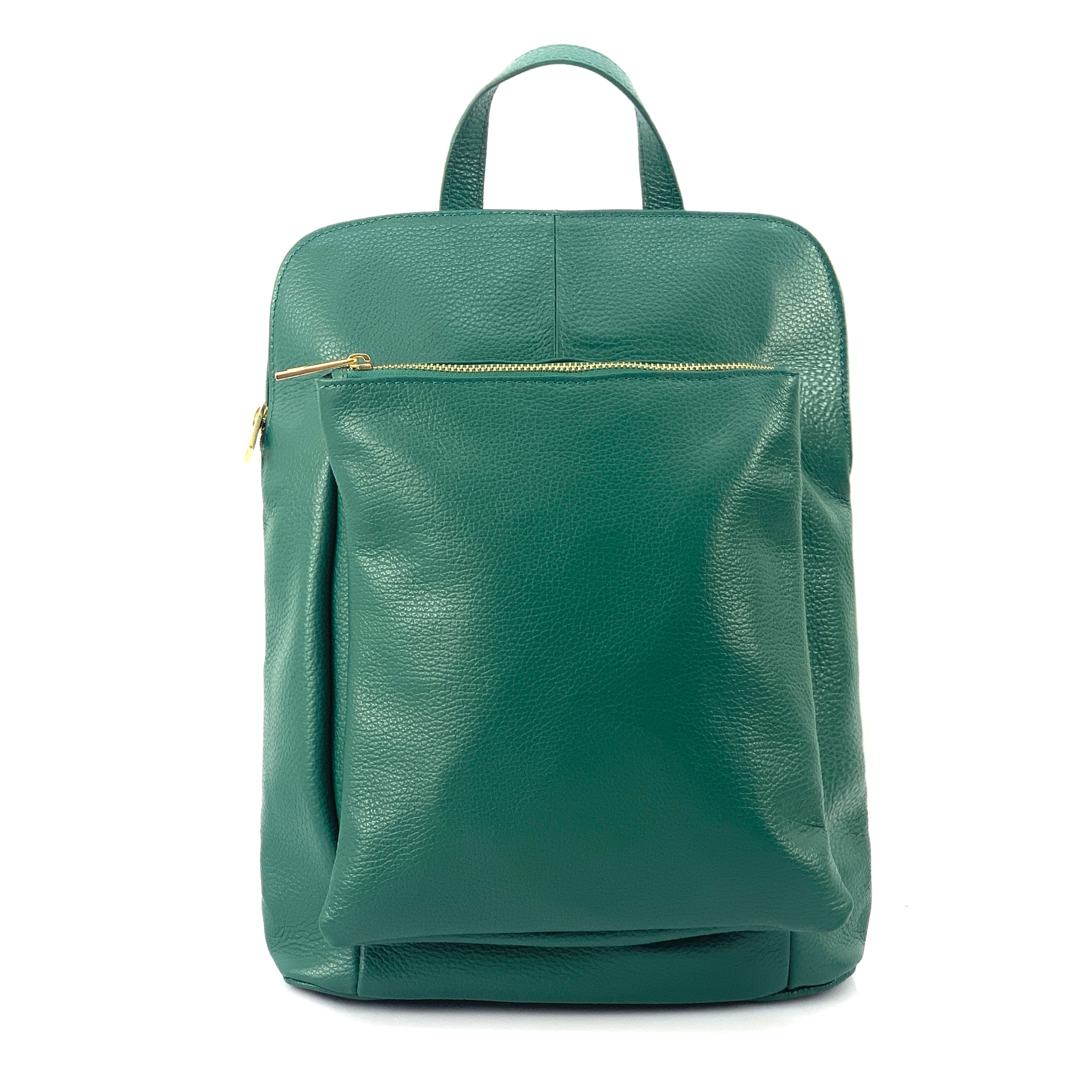 Green clearance leather backpack