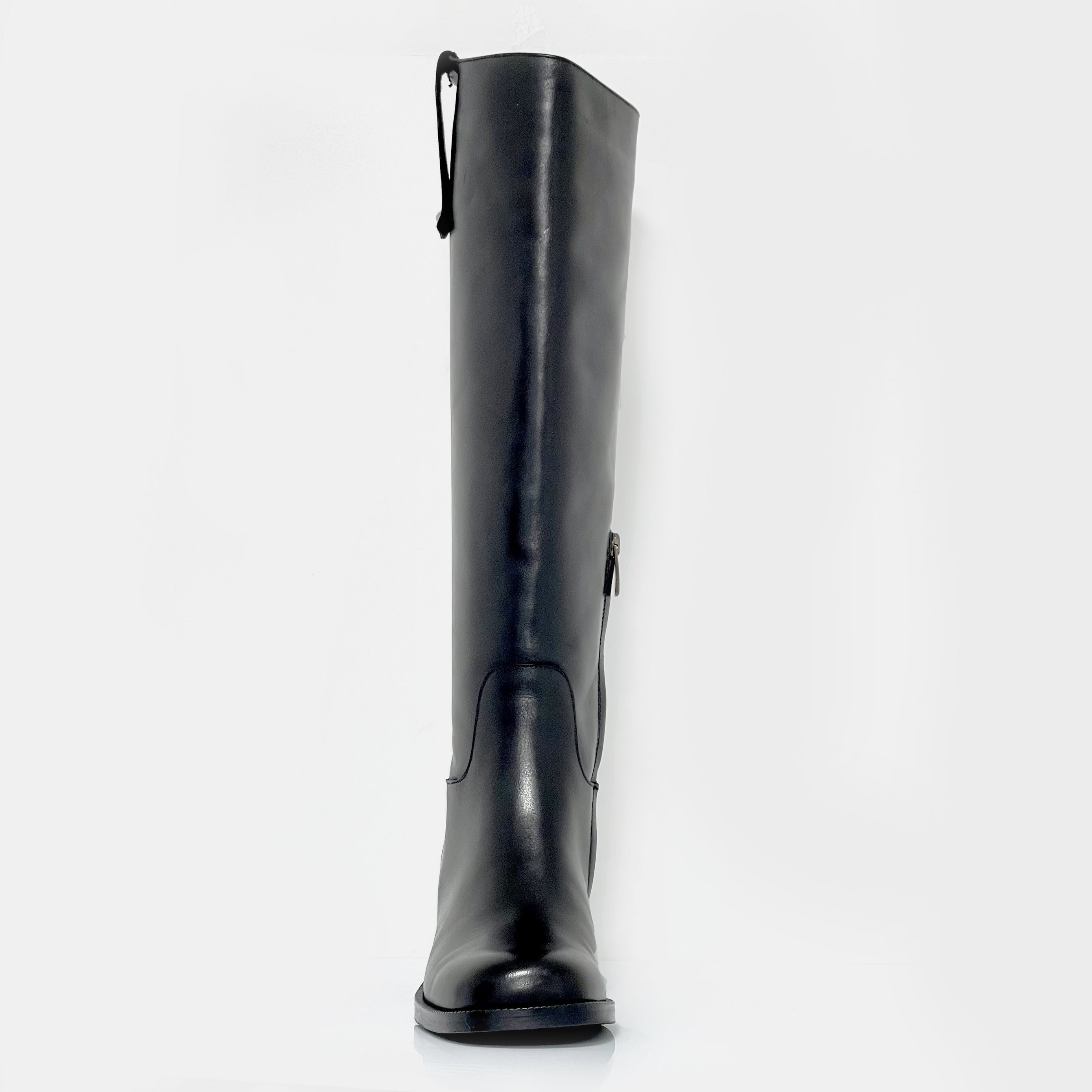 Women s Black Leather Boot with Comfortable Heel Fall Winter pepperinacalzature Pepperina Calzature