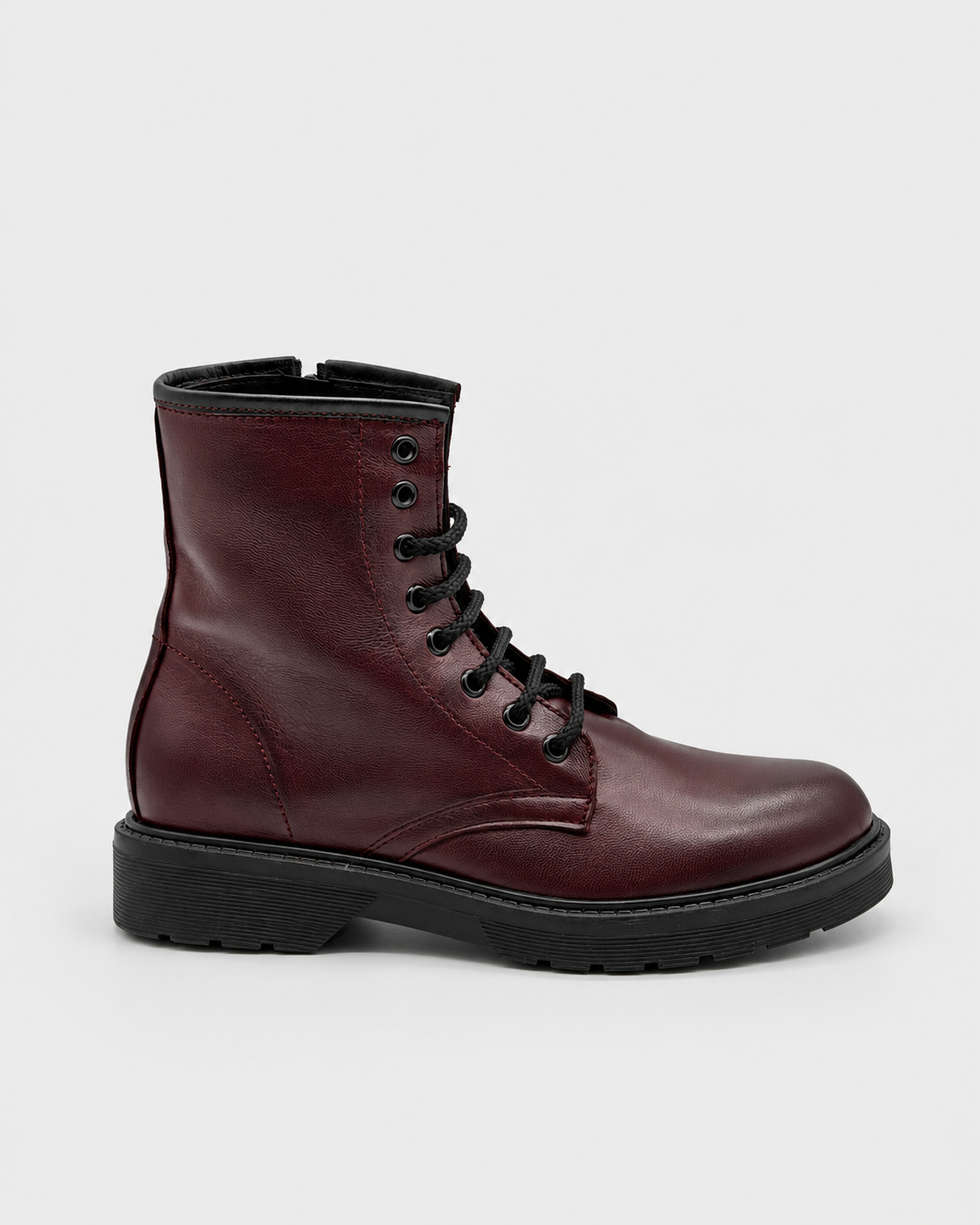 Anfibio Parka 8 fori in pelle bordeaux - foto 6